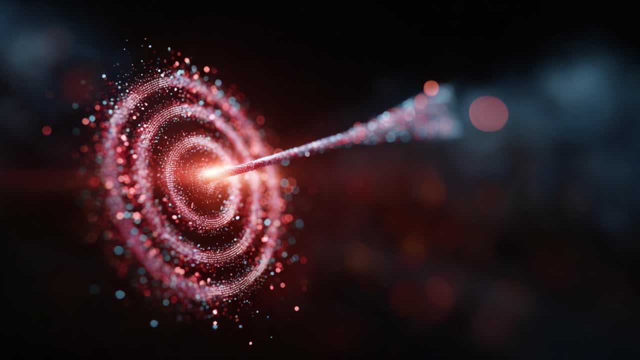 A stunning visual representation of an energy pulse spiraling outwards into a cosmic pattern, showcasing vibrant colors and an ethereal atmosphere of energy dynamics