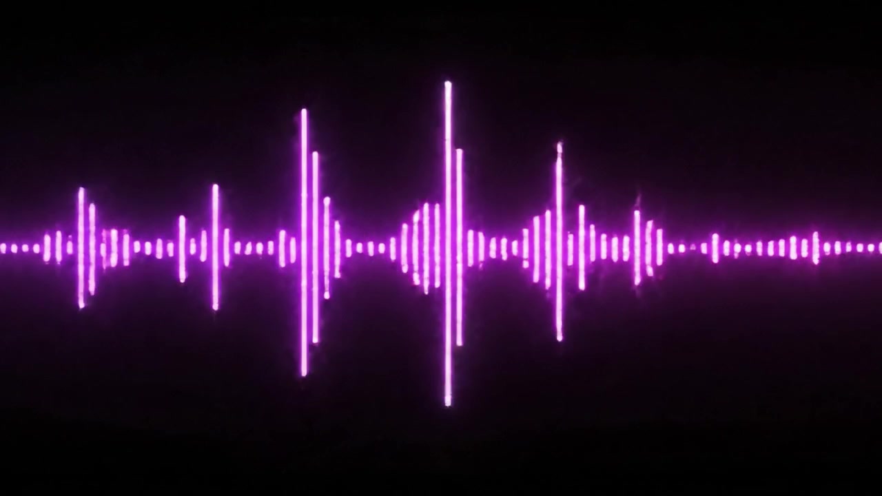 A Dynamic Audio Visualization Transitioning from Vibrant Turquoise to Vivid Magenta, Capturing the Essence of Sound Waveforms in a Stunning Digital Display.