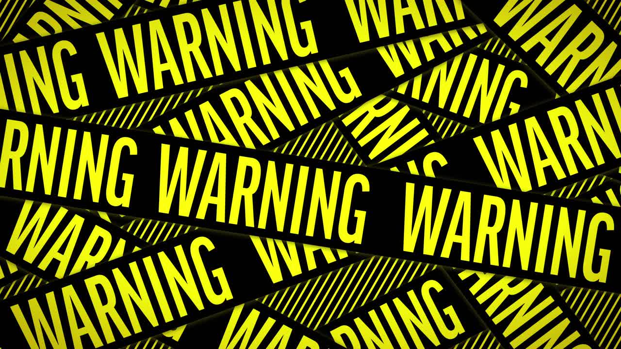 Tapes with "WARNING"[loop]