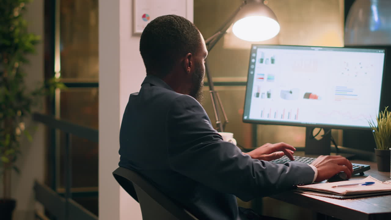 Businessmen working in the office