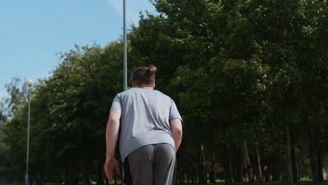 man doing parkour