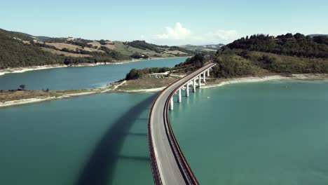 a drone shot from cingoli lake-4