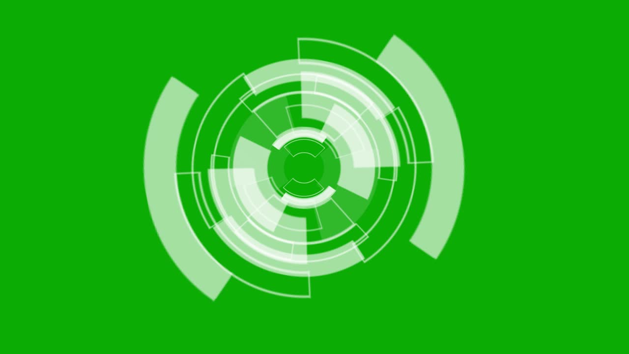procesamiento de gráficos de movimiento digitales con fondo de pantalla verde