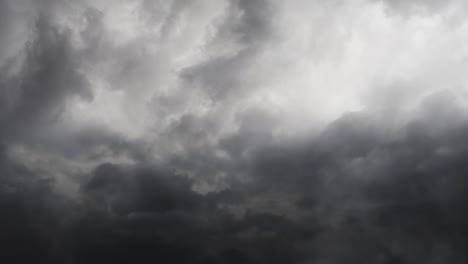 view of storm clouds on dark sky