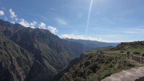 panorama of colca canyon peru