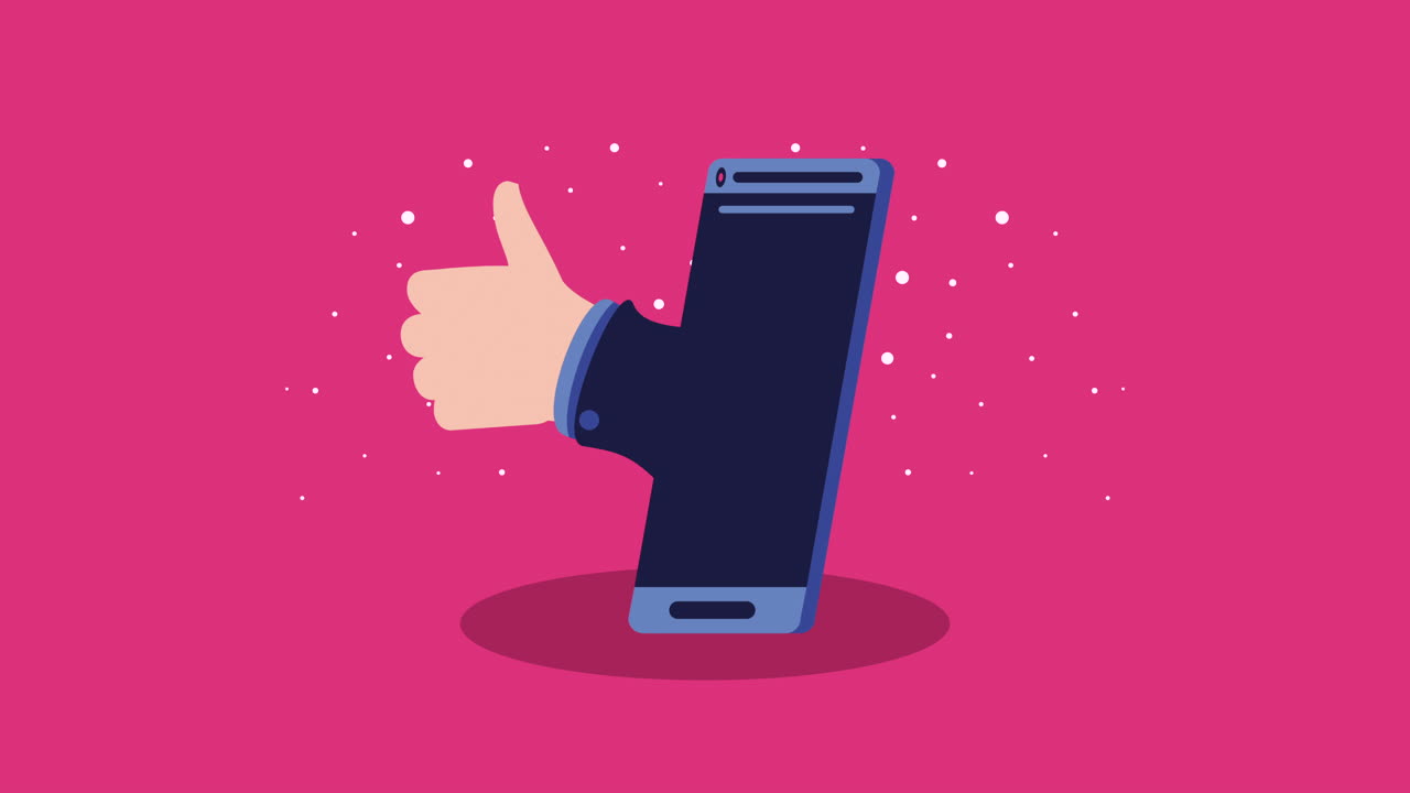 Smartphone with Thumbs Up