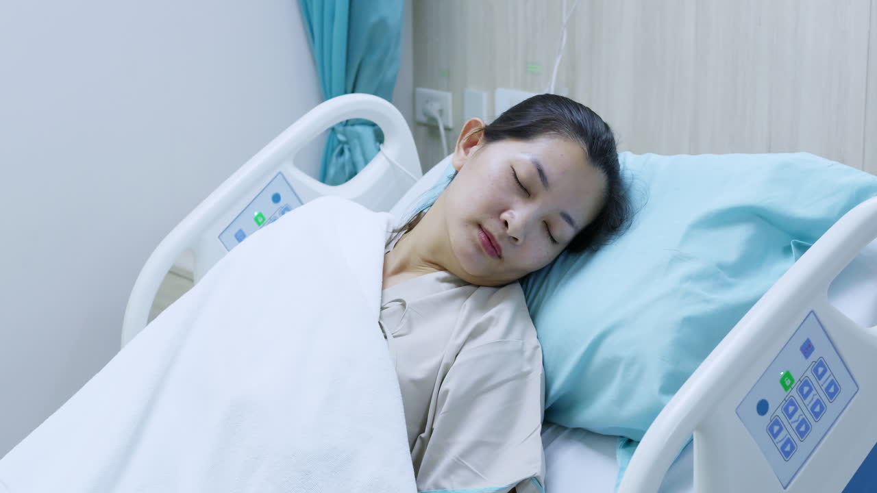 A patient rests in a hospital room embodying journey of recovery and emotional aspects of healing