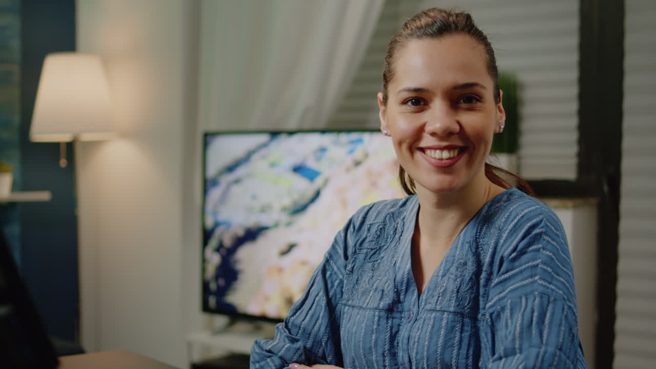 Editing specialist with retouch equipment in modern studio