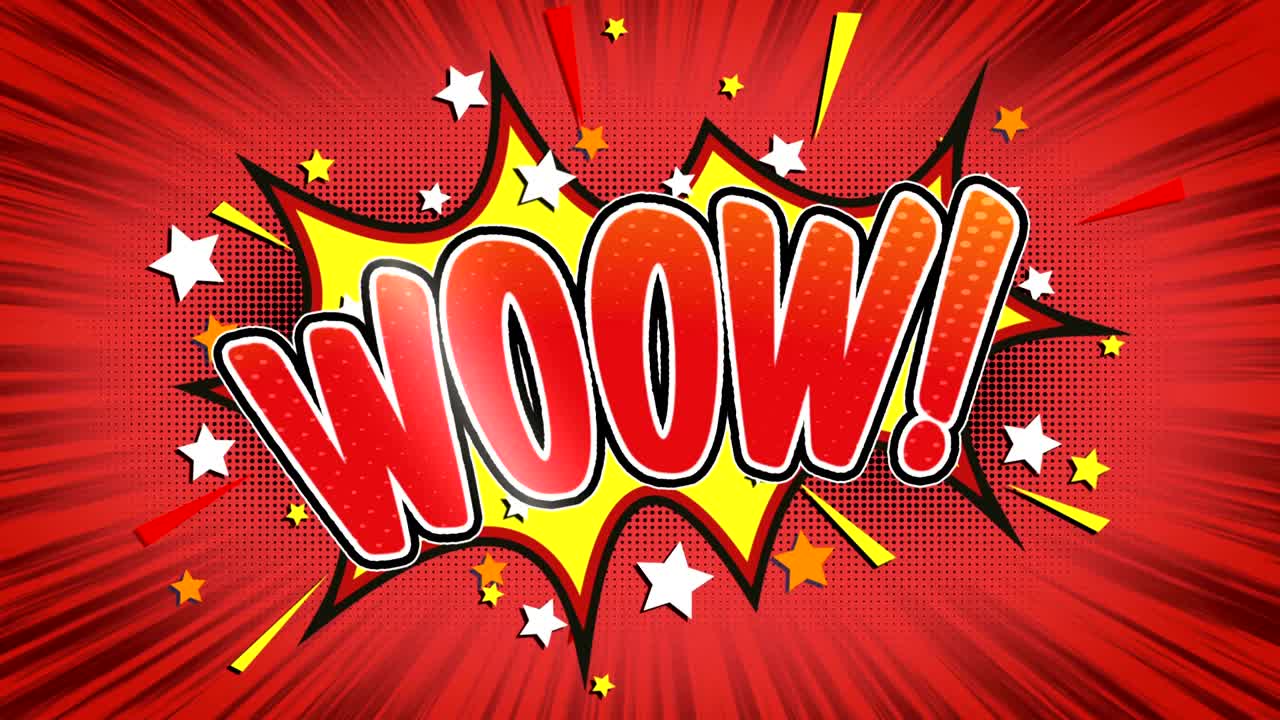 - 와우 만화 스타일 텍스트