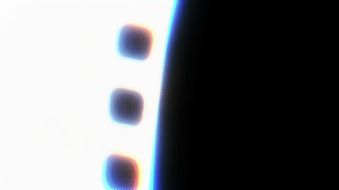 Abstract Digital Glitch Transition with Halftone Dots