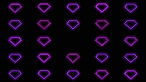 Pulsing-purple-diamonds-pattern-with-neon-light-in-casino-style