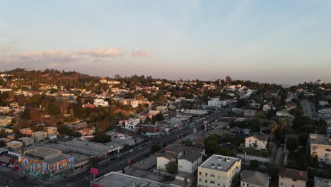 echo park los angeles california aerial video