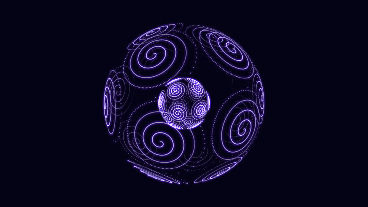 Whirling lines create mesmerizing circular pattern