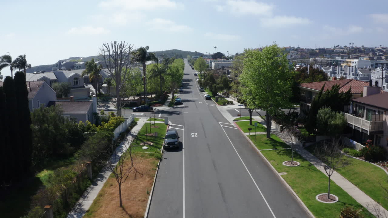 항구 다나 포인트 마리나 캘리포니아 미국의 공중 드론 보기 - 패닝 보기