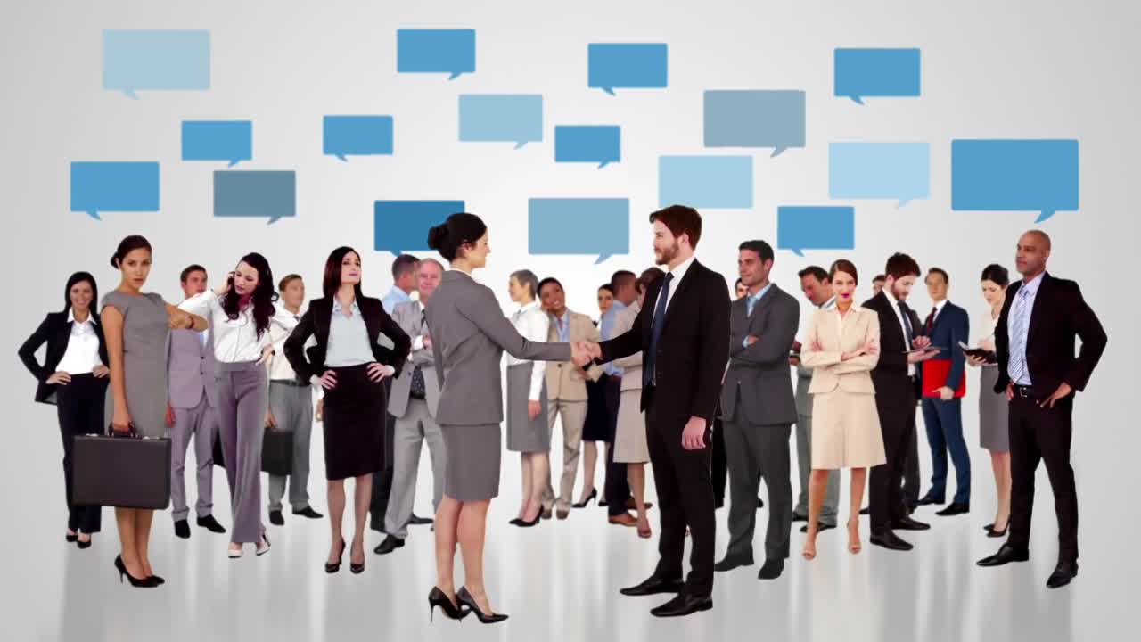 회의하는 사업 사람들의 그룹