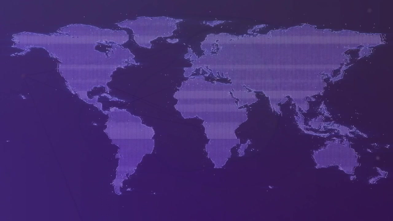 Upon start map emerging while scan lines flickering then dissolving into dot grid for data display
