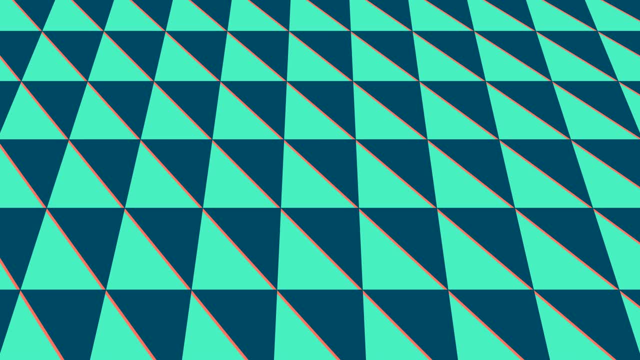 Graphic video pattern with geometric figures that tilts up and moves.