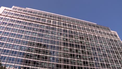 Pan-shot-of-Skyscraper-in-Financial-Street-or-Finacial-District-in-Beijing,-China