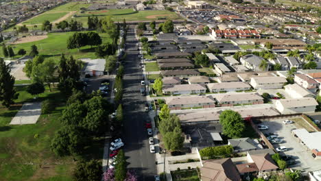 drone view of cypress, ca in orange county