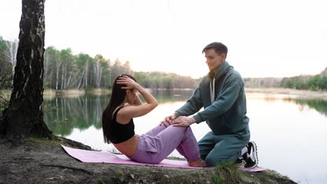 Woman-doing-exercise-outdoors