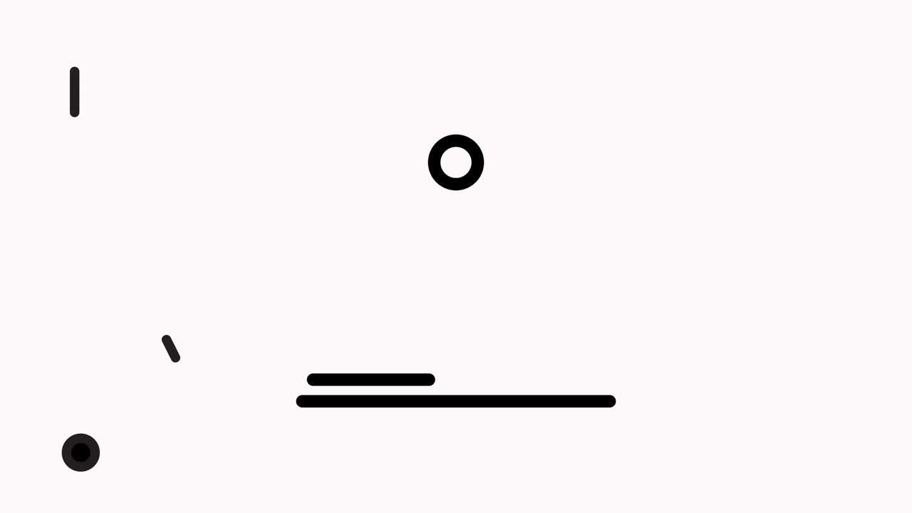 Government Building Line Icon Animation