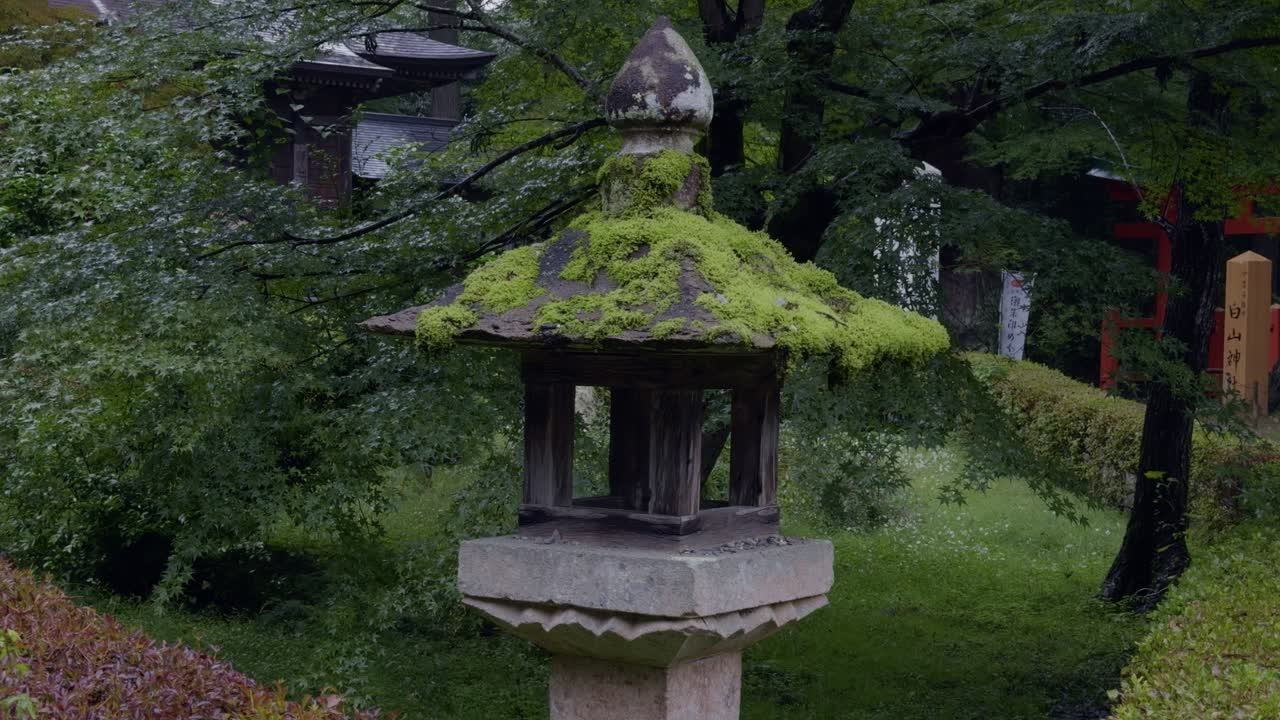 Misty Morning at Chusonji Temple, Hiraizumi Chusonji Temple shrouded in morning mist, with cloudy skies adding to the ancient beauty of Hiraizumi