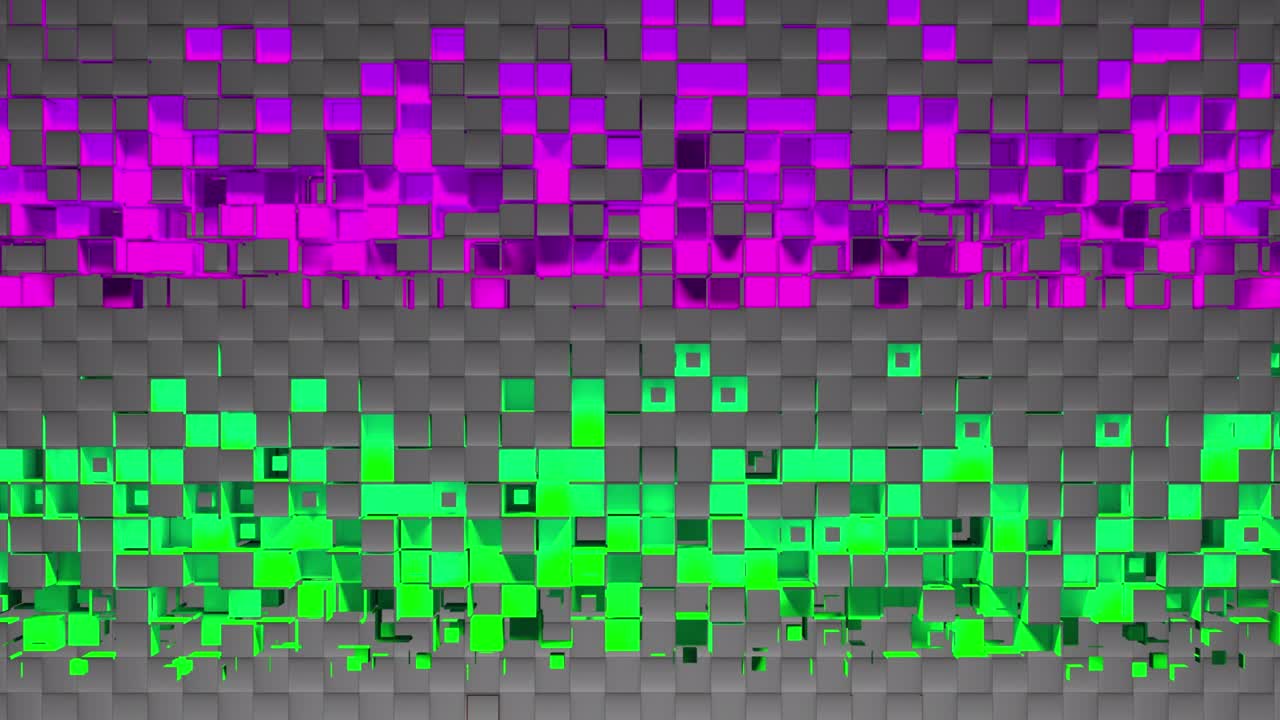 탄소 배경에 사각형 모자이크 세포의 추상적인 스트립