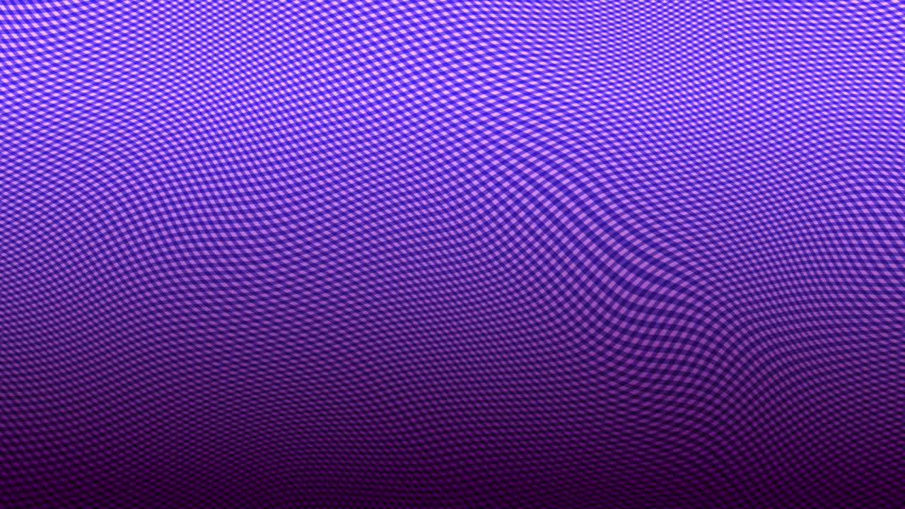 Ruudullinen kuvio aaltoili purppuranvärisellä taustalla. Mukana 2 kuviota.