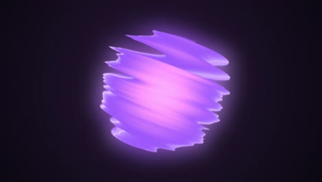 abstract glowing purple shape