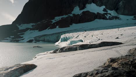 Ojo-Del-Albino-Gletscher-In-Ushuaia,-Argentinien-–-Totale