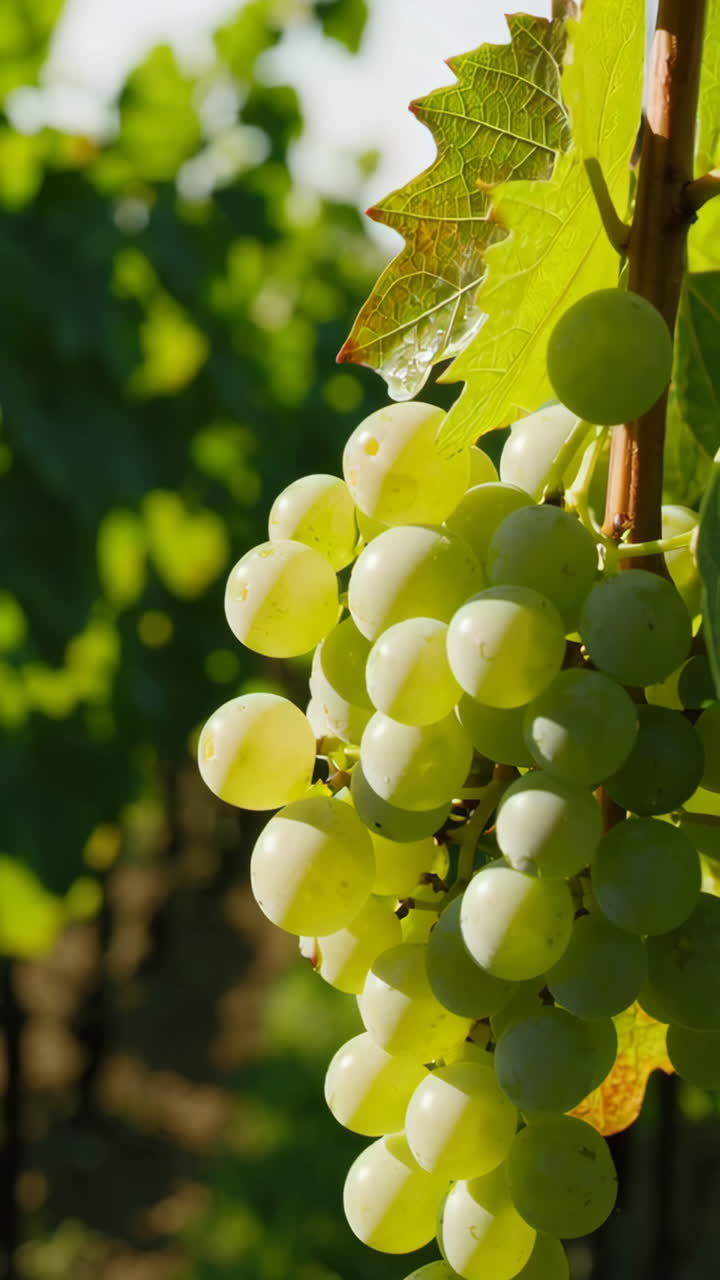 Green Grapes on the Vine