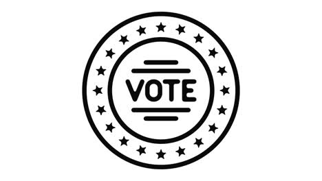 vote line motion graphic