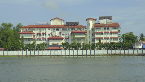 indian coast guard building viewed from water