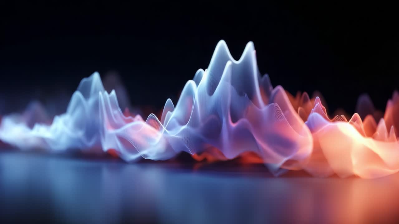 Dynamic Waveforms: A Visual Representation of Sound Frequencies and Vibrational Energy Patterns, Capturing the Flow and Rhythm of Audio Waves in Stunning Detail