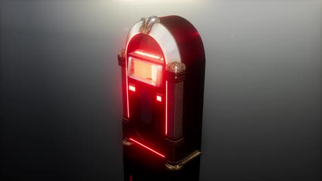 loop retro jukebox in the dark