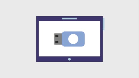 los íconos de las unidades usb