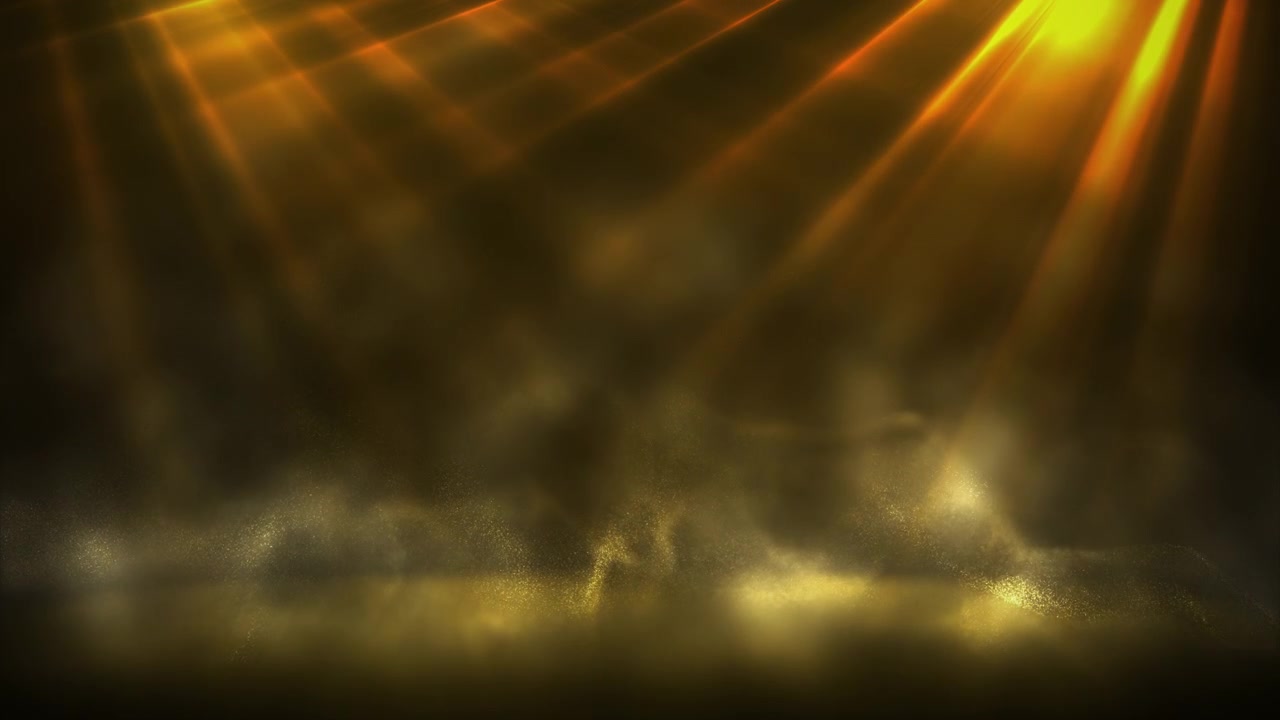 Glowing Stage Lights Through Smoke Seamless Animation