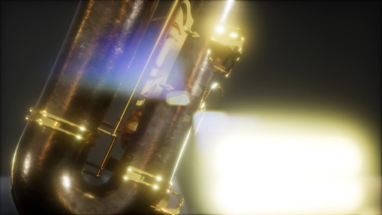 클로즈업 색소폰 재즈 악기