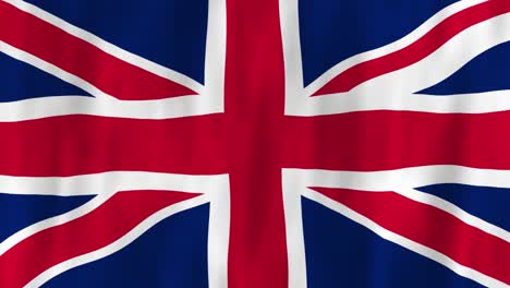 waving union jack flag of the united kingdom