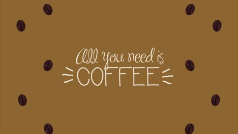 todo lo que necesitas es una animación de letras de café.