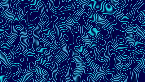 animación de senderos de línea azul que se mueven en movimiento hipnótico en un bucle sin costuras sobre fondo azul