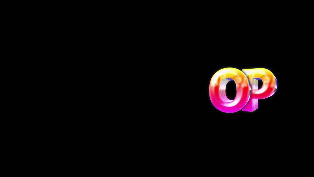 Animazione di testo Mic Drop con effetto luminoso colorato