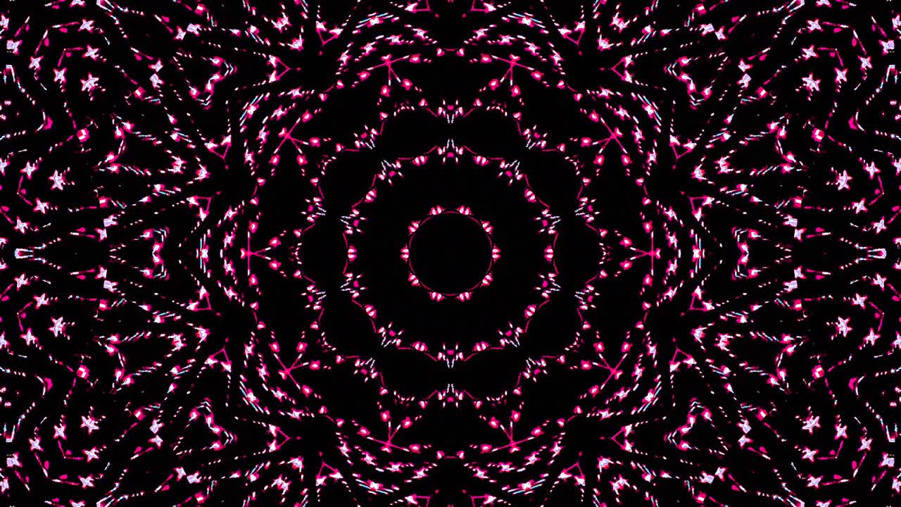 Luce astratta brillante con predominanza di rosso, caleidoscopio.