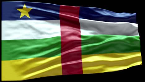 4k highly detailed flag of central african republic - central african republic flag high detail - national flag central african republic wave pattern loopable elements