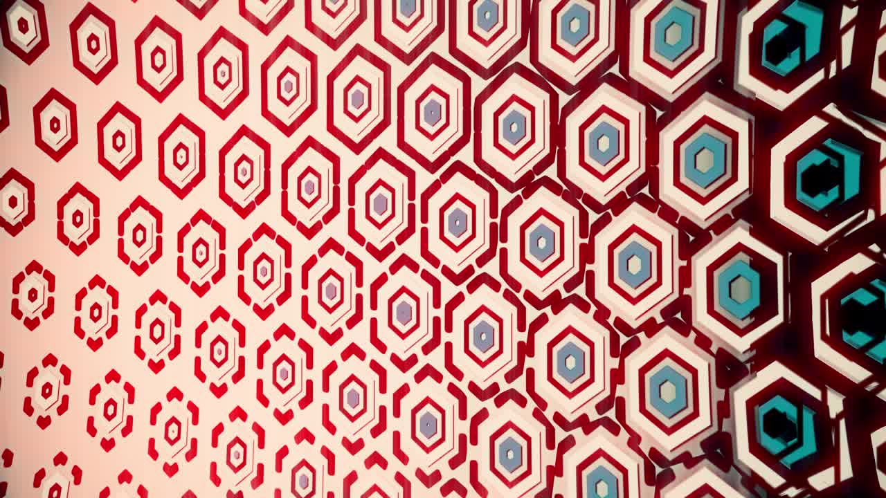 fondo en movimiento de hexágonos. gráficos de movimiento 4k