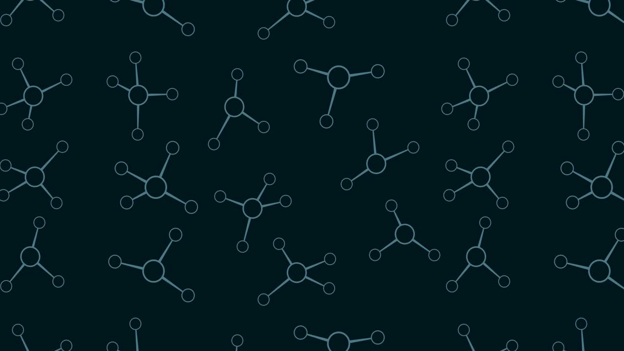 estructura molecular. tecnología de alta tecnología de la ingeniería genética. biología, genética, química. molécula en animación de bucle. concepto de tecnología médica.