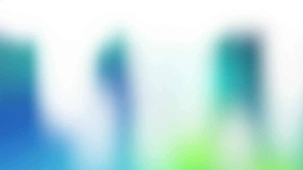 animación de formas hechas de cuadrados que se mueven sobre un fondo azul y blanco