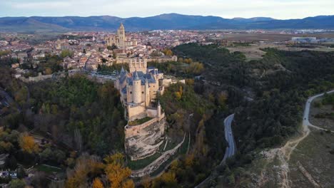 medieval cathedral in middle of town