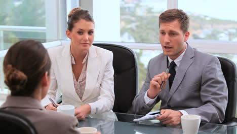 executives talking together