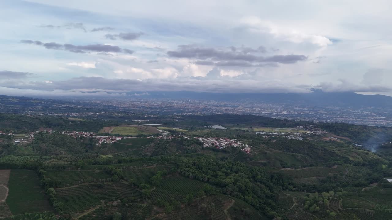 Aerial images of nature and mountains, Costa Rica, Alajuela